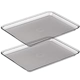 Graef 0000011 Tablett für Allesschneider, Kunststoff, 18 x 24 cm, transparent (2er Pack)