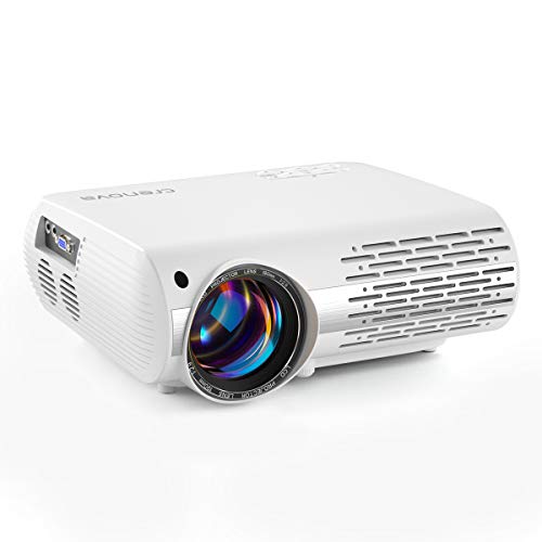 Beamer, 5000 Lux Video Projektor Full HD Crenova XPE660 unterstützt 1080P Heimkino led Beamer , Verbindung mit Smartphone, TV-Sticks, PS4 Xbox, HDMI, VGA, SD-Karten, AV- und USB-Geräten