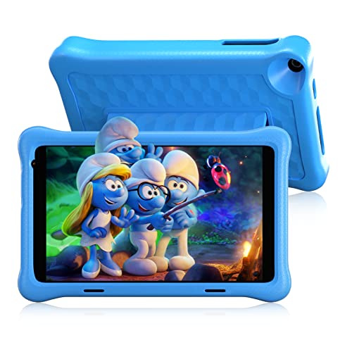 Kinder-Tablet, 8 Zoll, HotLight Tablet für Kinder, Kinder, vorinstalliert, Android 10 GB, 1920 x 1200, 32 GB ROM + 128 GB SD Erweiterung, WiFi, Kids Tablet mit Schutzhülle für Kinder (blau)