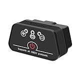 vgate® 7.06949E+11 iCar 2 Wi-Fi OBD2 Scanner Scan Schnittstellen-Adapter Check Engine Diagnose-Tool für iOS iPhone iPad, Android Auto Sleep