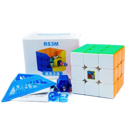 Aigidusansu Moyu RS3M 2021 Maglev, 3x3x3 Magnetischer Zauberwürfel, Professional Stickerless Speed Cube Twist Puzzle Lernspielzeug Geschenk