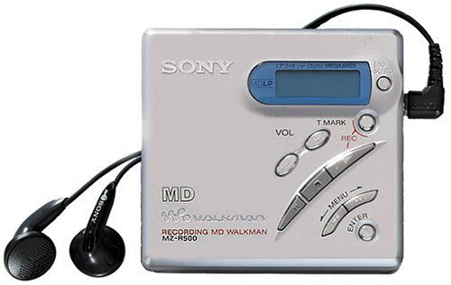 Sony MZ-R500/S tragbarer MiniDisc-Rekorder Silber