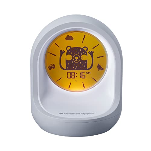 Tommee Tippee Schlaftrainer-Uhr, Einschlaf- und Durchschlafhilfe mit App für Kinder, weiß 569 g