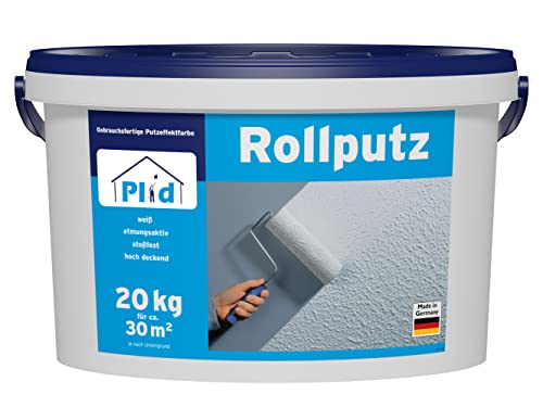 prinzcolor Premium Rollputz Streichputz Dekorputz Strukturfarbe Weiß 20kg