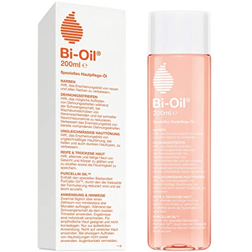 Bi-Oil® | Spezielles Hautpflegeöl | Hilft bei Dehnungsstreifen und Narben | Hilft bei trockener Haut und bei ungleichmäßiger Hauttönung | 200 ml