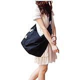 Damen Canvas Umhängetasche Handtasche Mädchen Crossover Bag Schultertasche für Arbeit Alltag Schule Wandern Einkaufen Reise Radfahren