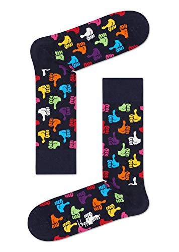 Happy Socks Unisex Thumbs Up Sok Socken, Mehrfarbig (Multicolour 650), 41-46 EU