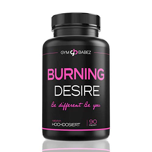 Burning Desire - 90 vegane Kapseln I speziell für Frauen von Experten entwickelt I enthält hochdosiertes L-Carnitin I mit hochwertigen pflanzlichen Extrakten aus Guarana und Grüntee & Maca