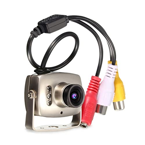 Zerone Mini CMOS CCTV Überwachungskamera 6 LED verdrahtete Nachtsicht Digital Videokamera PAL/NTSC (PAL)