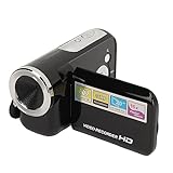 Videokamera Camcorder, HD 1080P 16MP Camcorder mit 16 fachem Zoom, 2 Zoll TFT Bildschirm Vlogging Kamera, Tragbarer Handvideorecorder