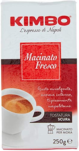 8x Kimbo Kaffee Macinato Fresco gemahlen Coffee 2 kg italienisch Caffè Espresso