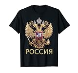 Russisches Russland Adler Flagge T-Shirt