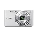 Sony DSC-W830 Digitalkamera (20,1 Megapixel, 8x optischer Zoom, 6,8 cm (2,7 Zoll) LC-Display, 25mm Carl Zeiss Vario Tessar Weitwinkelobjektiv, SteadyShot) silber