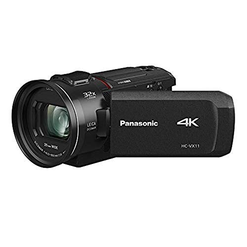 Panasonic HC-VX11EG-K 4K Camcorder (Leica Dicomar Objektiv mit 24x opt. Zoom, 4K und Full HD Video, optischer Bildstabilisator)