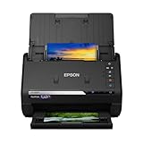 Epson FastFoto FF-680W Scanner (scannt 10 x 15 Foto in einer Sekunde, bis DIN A4, beidseitiger Scan, automatische Ausrichtung, Zuschnitt und Optimierung, Bilder einfach speichern)