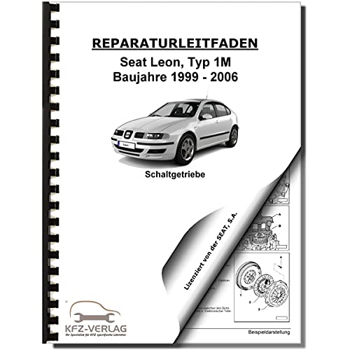 SEAT Leon 1M 1999-2006 5/6 Gang Schaltgetriebe 02M Kupplung Reparaturanleitung