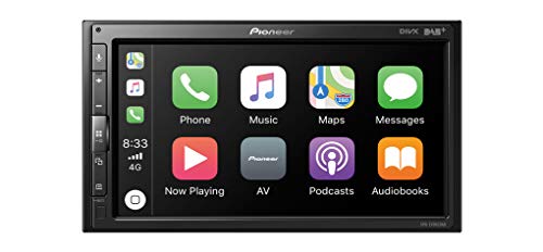 Pioneer SPH-EVO62DAB Mediacenter – 6,8-Zoll Touchscreen, 1,5A Quick-Charging USB, Apple CarPlay, Android Auto, DAB/DAB+ Digitalradio, Bluetooth, 13-Band-Equalizer