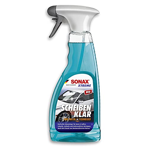 SONAX XTREME ScheibenKlar - Pure Water Technology (500 ml) besonders kraftvoller Reiniger für eine besser benetzte Glasoberfläche | Art-Nr. 02382410