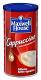 Maxwell House Instant Cappuccino, 500g lösliches Kaffee Pulver, für 50 Tassen cremig leckeren Cappuccino