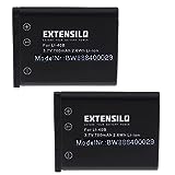 EXTENSILO 2X Akku kompatibel mit Rollei Compactline 312, 102, 103, 122, 202, 320, 350 Kamera (700mAh, 3,7V, Li-Ion)