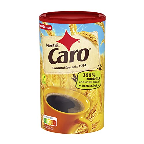 Nestlé CARO Landkaffee, lösliches Pulver aus Gerste, Gerstenmalz, Zichorie und Roggen, koffeinfrei, 1er Pack (1 x 200g)
