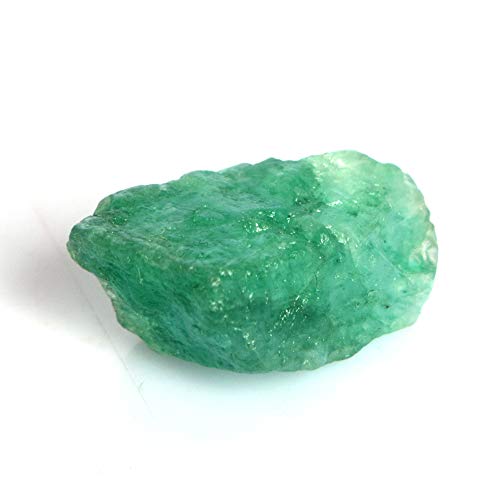 Grüner Smaragd-Rohstein, zertifizierter Smaragd 11,00 ct roher Edelstein, ungeschnittene Form Smaragd-loser Stein