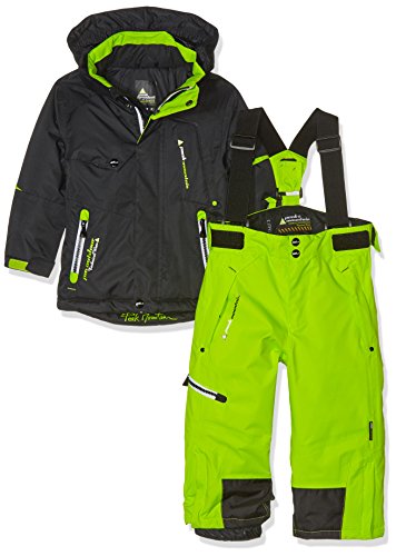 Peak Mountain Ecosmic Jungen Skianzug für 4-Jährige Noir/Vert Lime