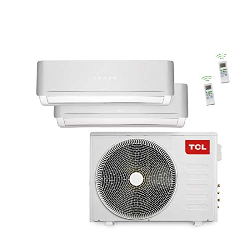 TCL 4 in 1 Duo Split-Klimaanlage Kühlen, Heizen, Ventilieren und Entfeuchten, 18.000 BTU/5,2KW, mit Kältemittel R32, ohne Quick Connector, geeignet für Serverräume