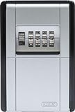 ABUS KeyGarage™ 787 - Schlüsselbox zur Wandmontage - für Schlüssel oder kleine Wertgegenstände - 46331 - Schwarz-Silber