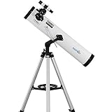 Zoomion Stardust 76/700 AZ Spiegelteleskop - Astronomisches Teleskop Set mit Stativ, Montierung und Okulare für Kinder und Einsteiger der Astronomie