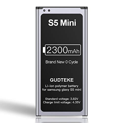 ZMNT 2300mAh Akku für Samsung Galaxy S5 Mini Verbesserter 2300mAh-Lithium-Ionen-Akku Ersatz für Samsung S5 Mini Interner Akku