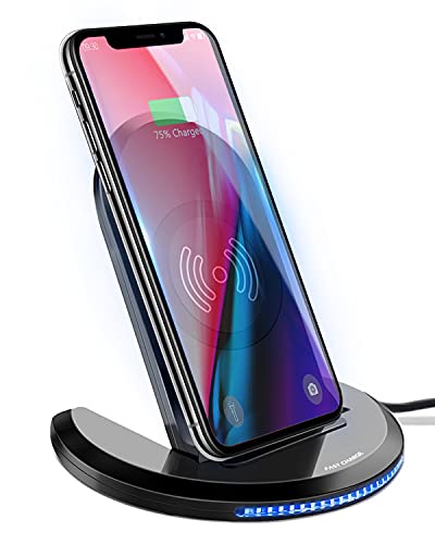 Wireless Charger Induktions Ladegerät Qi Charger Drahtlose Faltbare Schnellladegerät für Samsung Galaxy S20+ S8 S7 Edge/10/9/8, iPhone 12/SE /11 Pro/8 Plus und alle Qi Fähige Geräte