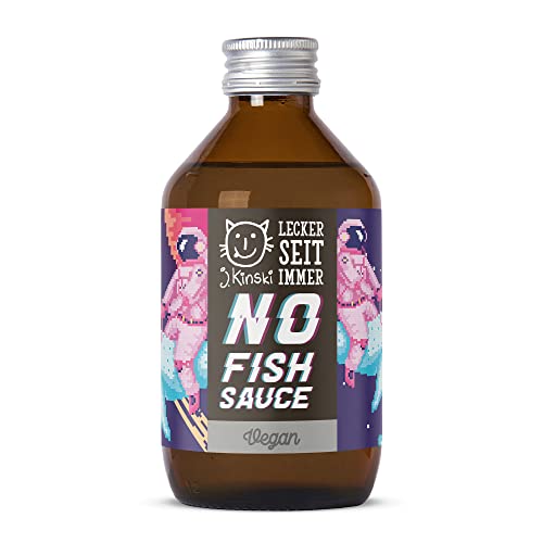 J.Kinski BIO vegane NO Fish Sauce (250ml) - Meeres Umami Würze aus Shoyu, Genmai Su, Shiitake, Miso und Wakame - ideal zum würzen von PHỞ Brühe