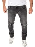 WOTEGA Justin - Herren Jeans Hosen - Slim Fit Jeanshose für Männer - Stretch Herrenhose Slimfit, Grau (Magnet 193901), W32/L32
