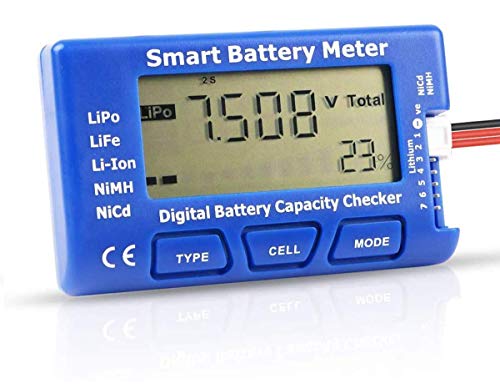 Makerfire Digitales RC Batteriekapazitätstester 5 in 1 Smart Batterie Messgerät Esc-Tester-Kapazitätsprüfgerät für LiPo-NiMH-Akkus mit Einer Lebensdauer von 1-7S