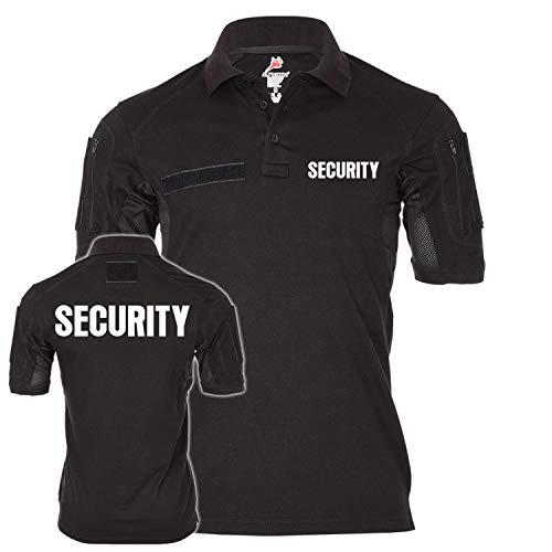 Tactical Polo Security Sicherheitsdienst Ordner Shirt Uniform Bekleidung Objektschutz Wachschutz Wachdienst #21618, Größe:M, Farbe:Schwarz