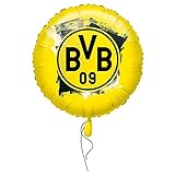 Amscan 4270001 - Folienballon BVB, Borussia Dortmund, befüllbar mit Helium oder Luft, Fan, Fußball, Party, Geschenk, Dekoration