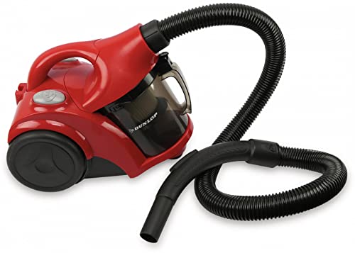 Dunlop Zyklonstaubsauger - Staubsauger - Vacuum-Cleaner - 700 W, 78 Dezibel - Rot/Schwarz