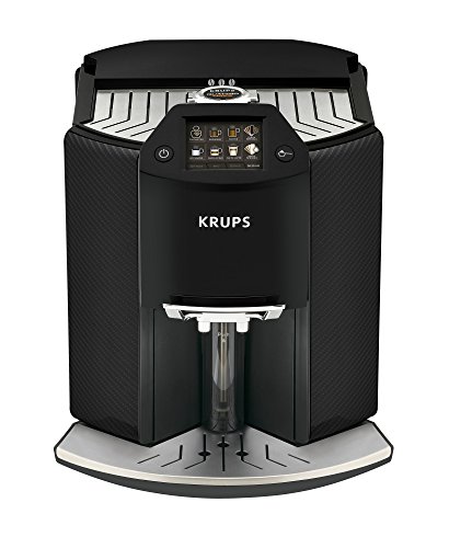 Krups Kaffeevollautomat Barista New Age EA9078 | mit 17 One-Touch-Getränken | farbiges Touchscreen Display | 1.6 liters | Carbon