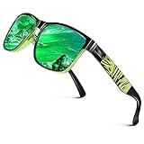 LINVO Polarisiert Sonnenbrille Herren Damen Verspiegelt Klassisch Sportbrille UV400 Schutz Fahren Angeln CAT 3 CE
