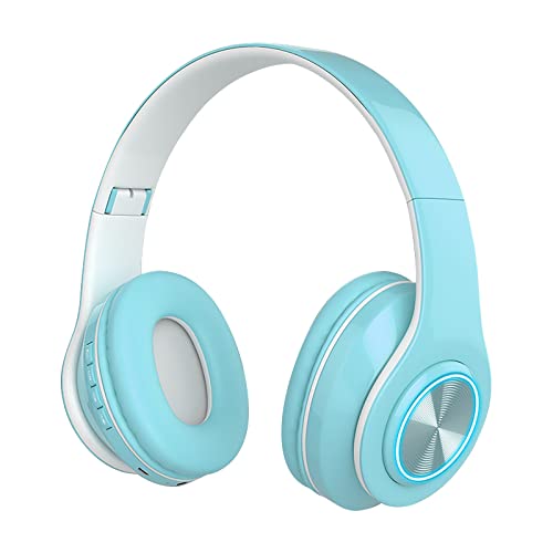 Bluetooth Kopfhörer Over Ear Kabellose Bluetooth Kopfhörer Headset Farb LED Licht Gaming Headset Stereo Headset mit MP3 Player Mikrofon Headset MuSheng