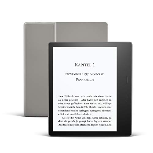 Kindle Oasis, Leselicht mit verstellbarer Farbtemperatur, wasserfest, 8 GB, WLAN, Grafit