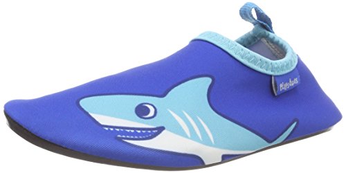 Playshoes Unisex-Kinder Badeslipper Aqua-Schuhe Hai
