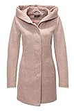 ONLY Damen onlSEDONA Light Melange Coat CC OTW Mantel, Braun (Mocha Mousse Detail:Melange), 36 (Herstellergröße: S)