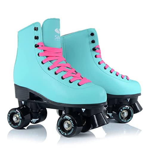 SMJ sport Damen Klassische Retro Rollschuhe ABEC7 Roller Skates Inliner Inlineskates (39)