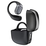 ZRUHIG Open Ear Kopfhörer, wasserdichte Bluetooth Kopfhörer mit digitalem Display-Ladeetui, Tiefe Bässe, Mikrofon, zum Laufen, Radfahren, Training