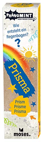 moses. PhänoMINT Prisma, Experimentierspielzeug für Kinder, Glas-Prisma zur Lichtbrechung in tolle Regenbogen-Farben