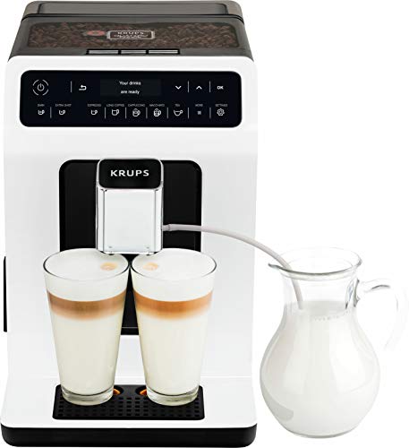 Krups ea8901 freistehend vollautomatisch Maschine Espresso 2.3L 2Tassen weiß – Espressomaschine (freistehend, Maschine, 2,3 l, Kaffeemühle, 1450 W, Weiß)