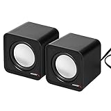 Audiocore AC870 Kompakt Stereo-Lautsprecher 2.0 PC 2x3 Watt RMS Schwarz