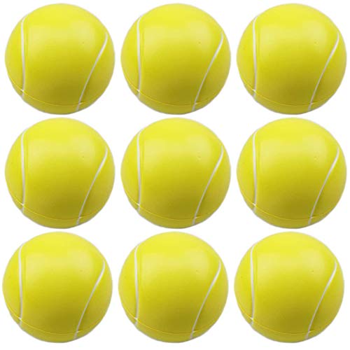 Gobesty Schaumstoffbälle, 9 Stück Schaumstoff-Tennisbälle Mini Sportbälle Schwamm Tennisball Antistressbälle Softball Klein für Kinder und Erwachsene